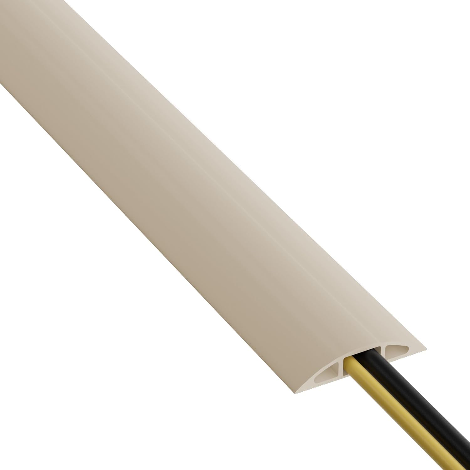 6ft Heavy Duty Floor Cable Cover Beige