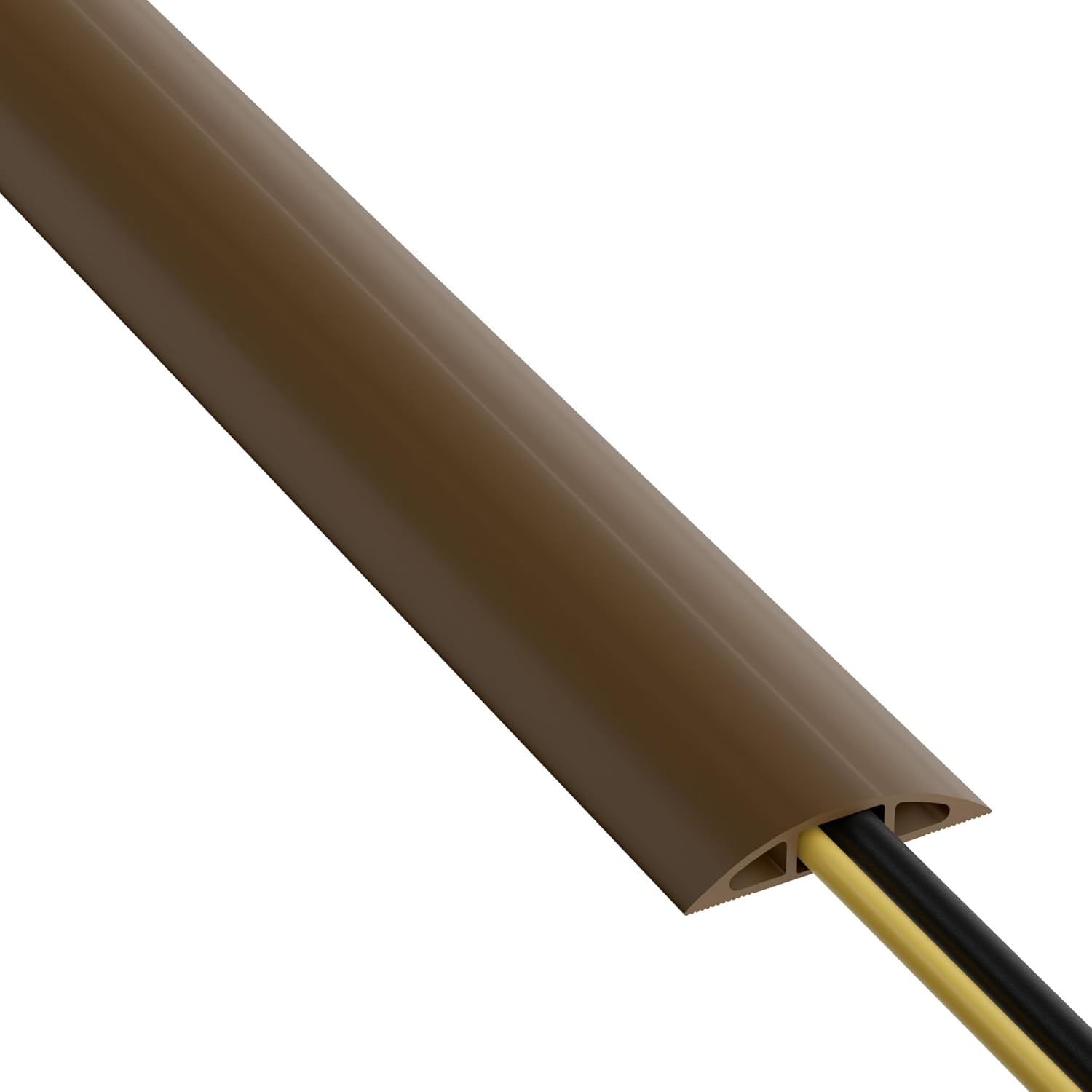 6ft Heavy Duty Floor Cable Cover Brown