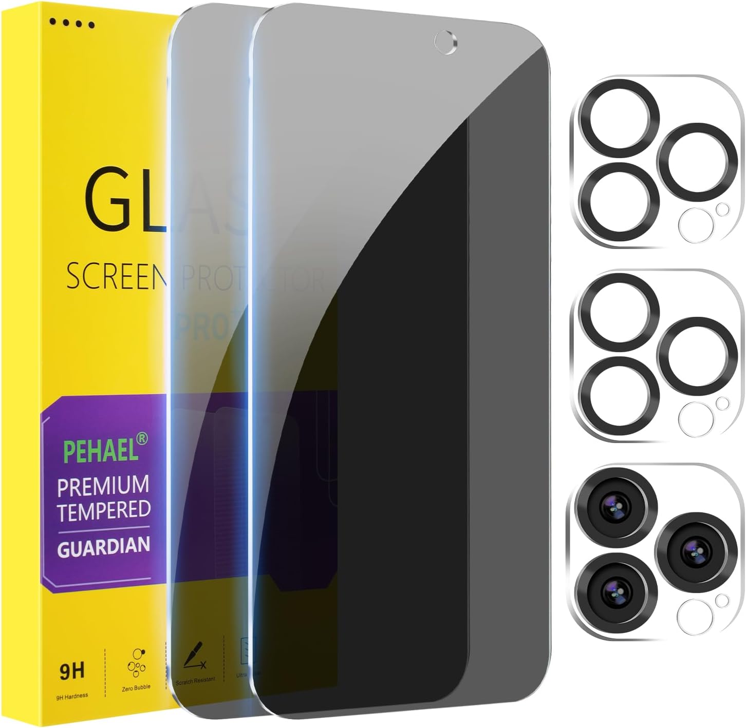 iPhone Pro Max Privacy Screen Protector (2+2 Pack)