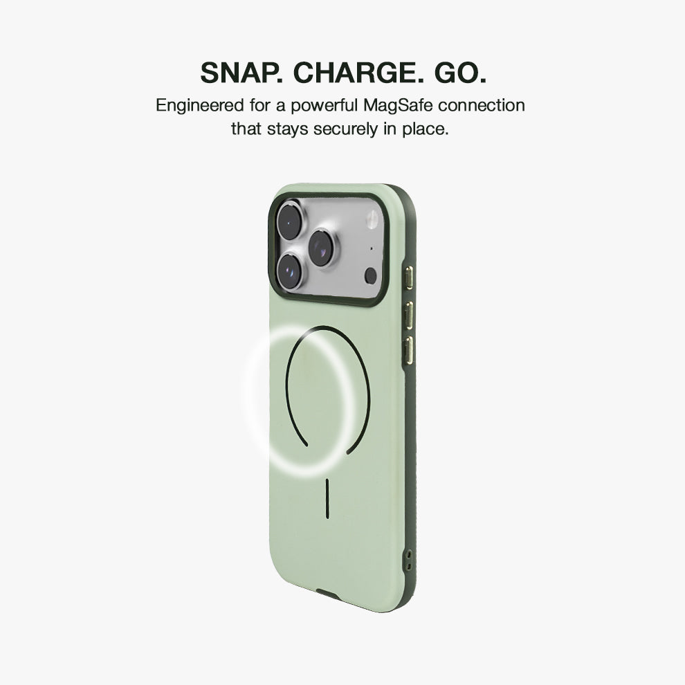 iPhone 17 Pro Max Slim Shockproof MagSafe Case, Sage Green