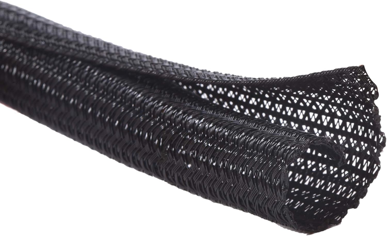 Alex Tech 10ft 1/4" Cable Protector Split Loom Sleeve Black