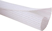 Alex Tech 10ft 1/4" Split Loom Cable Sleeve White