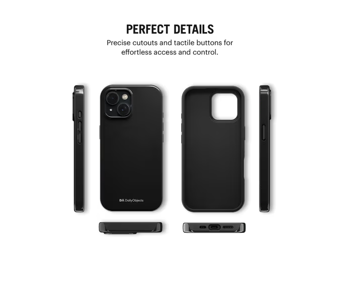 Black Enamel Bumper MagSafe iPhone 15 Plus Case