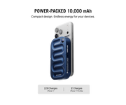 Loop Qi2-Certified MagSafe-Compatible Aluminium Power Bank 10000 mAh - Space Blue