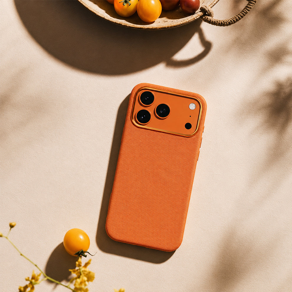 MagSafe Compatible Back Cover Case for iPhone 17 Pro Max (Magnetic | Orange)