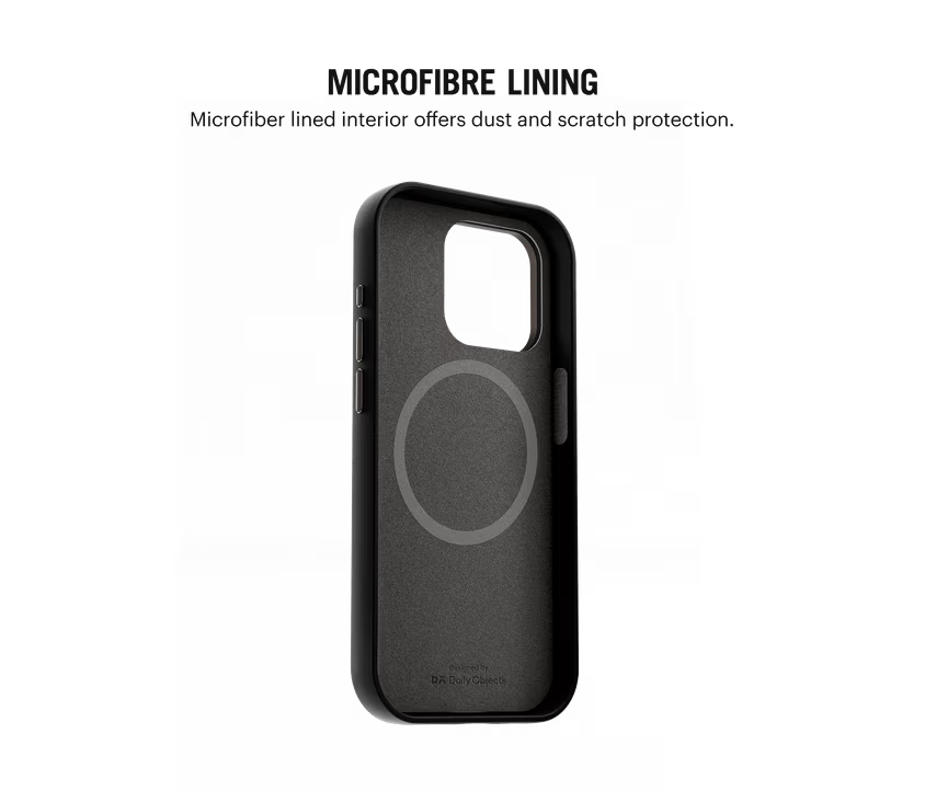 Crimson-Grey Leatherite MagSafe Phone Case Cover for iPhone 15 Pro Max