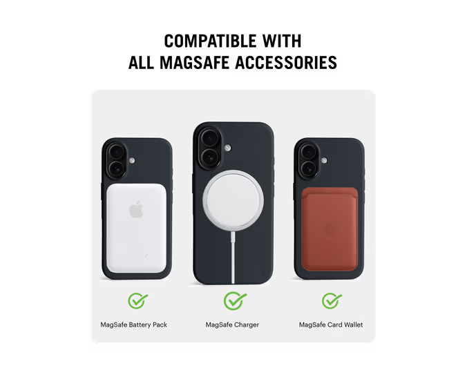 MagSafe Flekt Silicone Case Cover For iPhone 16 Plus