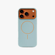 iPhone 17 Pro Max Leather Texture MagSafe Case, Light Blue