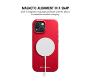 Red Enamel Bumper MagSafe iPhone 15 Case