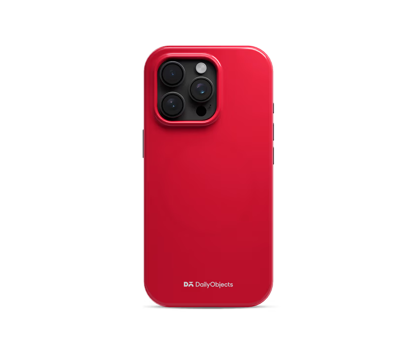 Red Enamel Bumper MagSafe iPhone 15 Pro Max Case