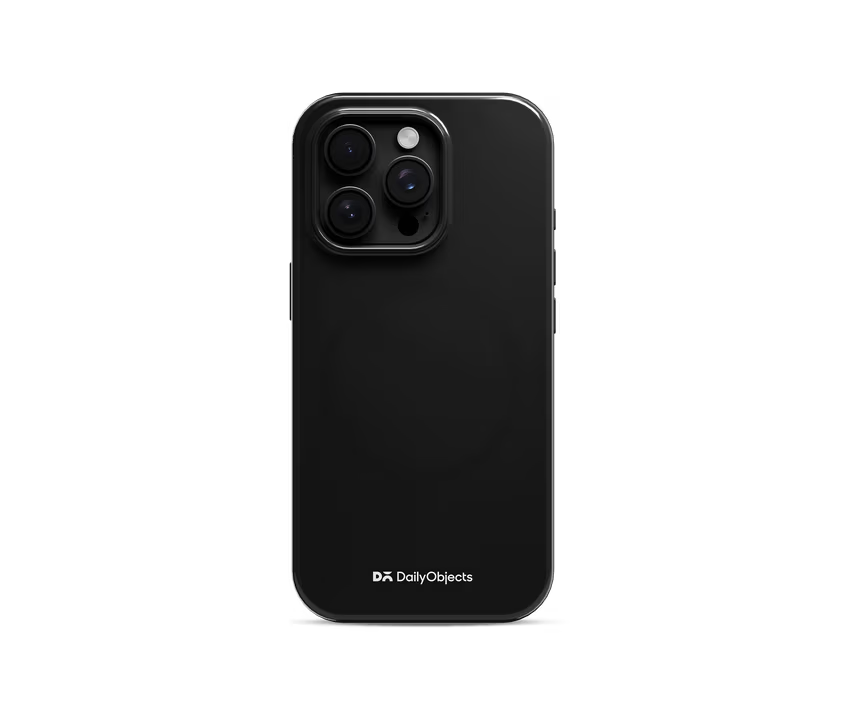Black Enamel Bumper MagSafe iPhone 15 Pro Max Case