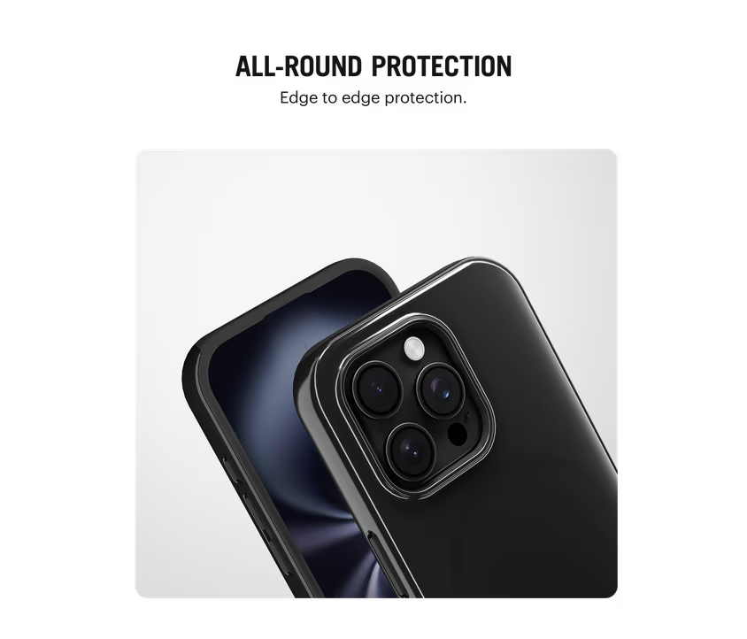 Black Enamel Bumper MagSafe iPhone 15 Pro Max Case