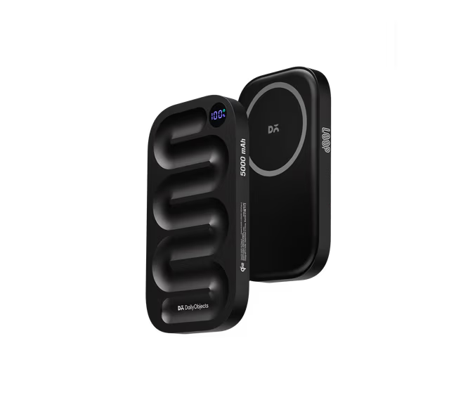 Loop Qi2-Certified MagSafe-Compatible Aluminium Power Bank 5000 mAh - Black