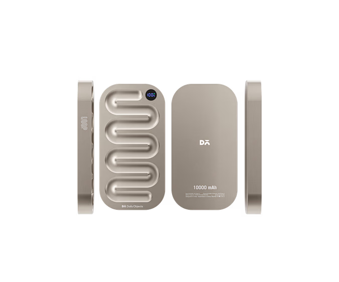 Loop Universal Aluminium Power Bank 10000 mAh - Titanium