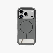iPhone 17 Pro Slim Shockproof MagSafe Kickstand Case, Grey
