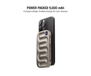 Loop Qi2-Certified MagSafe-Compatible Aluminium Power Bank 5000 mAh - Titanium